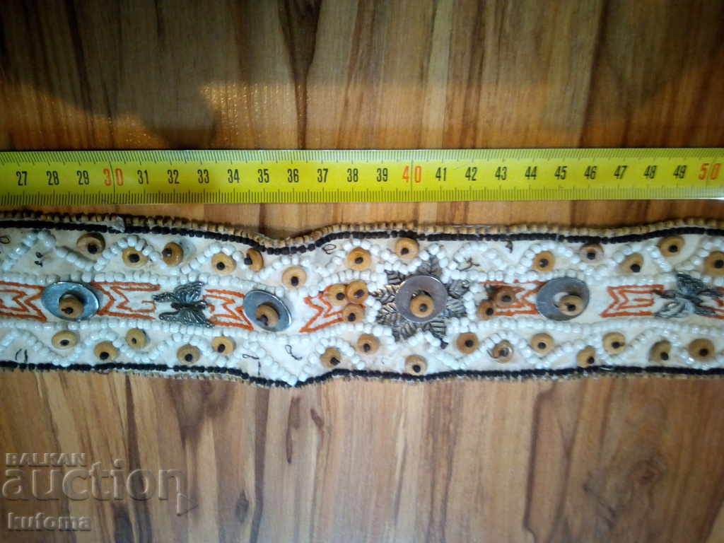 Auction An old belt of beads Auction An old belt of beads