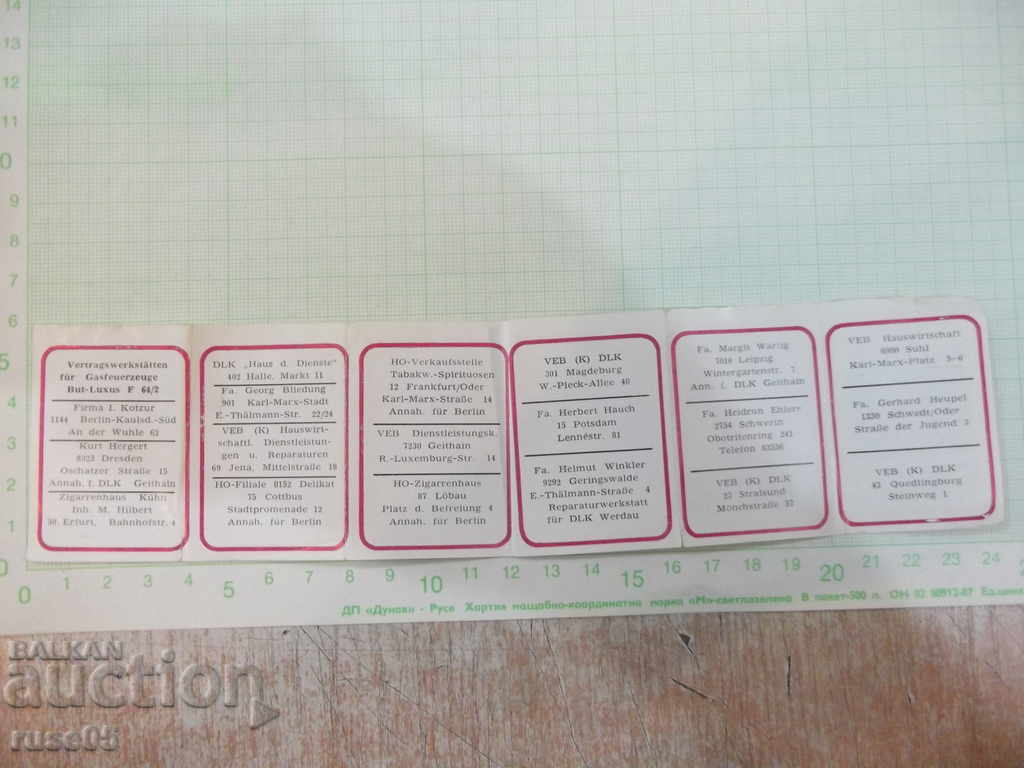 Lighter Gas with Pebble "Gasfeuerzeug-but luxury-F64 / 2" -DDR - 7