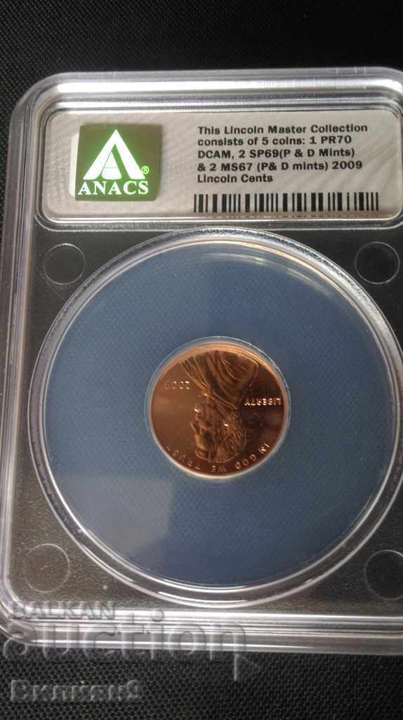 1 Cent 2009 - R USA Certified ANACS MS67 Jubilee
