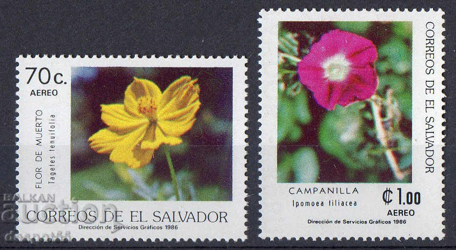1986. El Salvador. Par avion. Flori.
