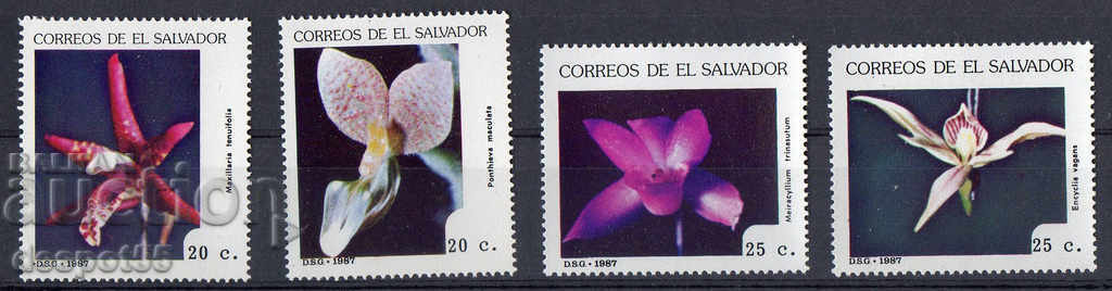 1987. El Salvador. Orhideele.