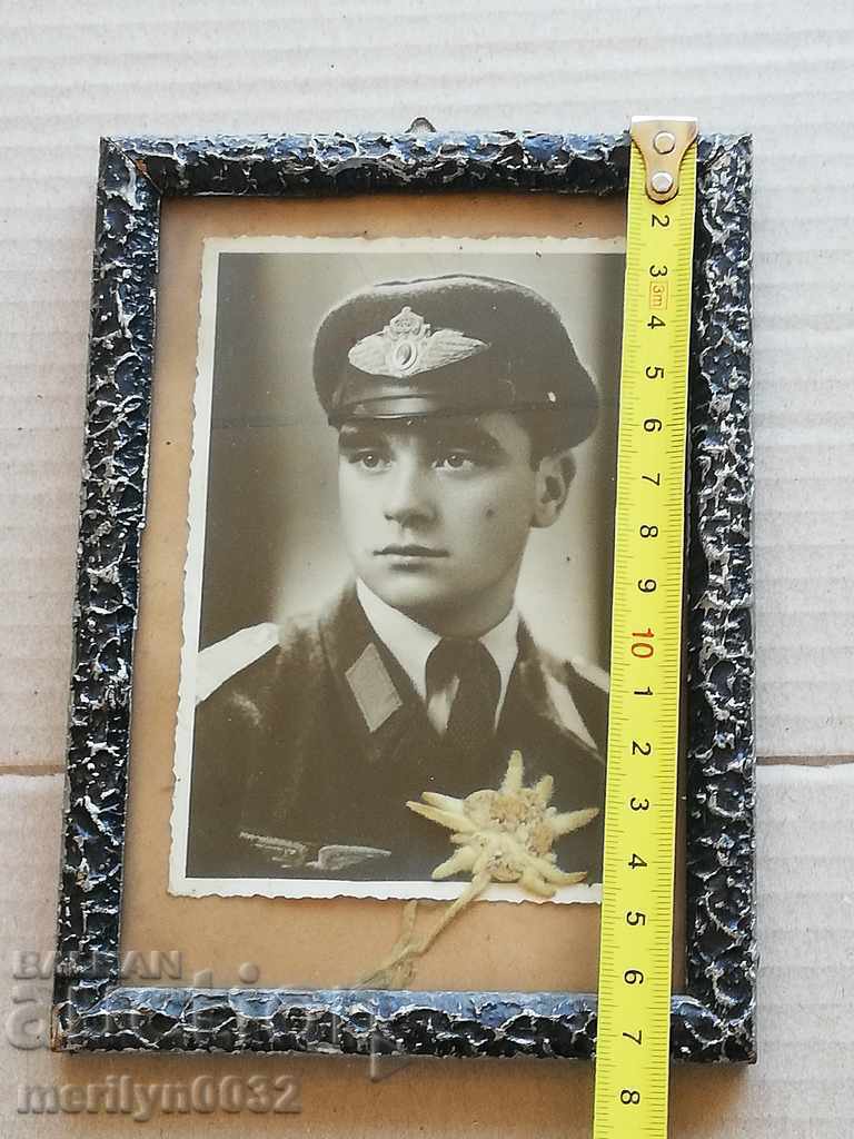 Photo of a pilot officer with an Edelweiss Kingdom of Bulgaria with price 79.90 BGN | € 40.85 Photo of a pilot officer with an Edelweiss Kingdom of Bulgaria with price 79.90 BGN | € 40.85