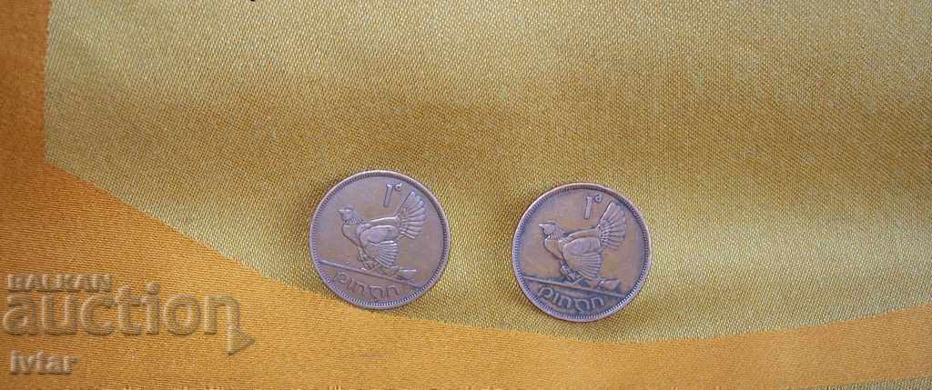 monede de 1 penny EIRE/Irlanda/