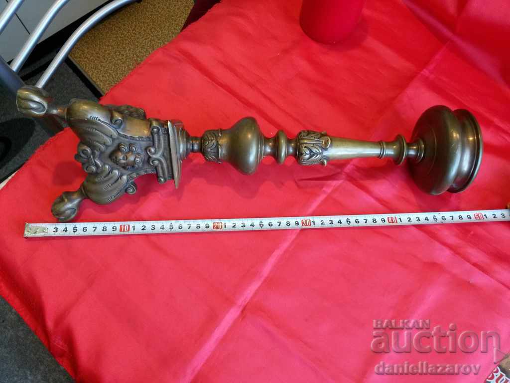 Big Old Massive Church BRONZE Candlestick - 6 Big Old Massive Church BRONZE Candlestick - 6