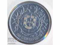 Πορτογαλία 50 santavos 1916, ασήμι, 12,5 g