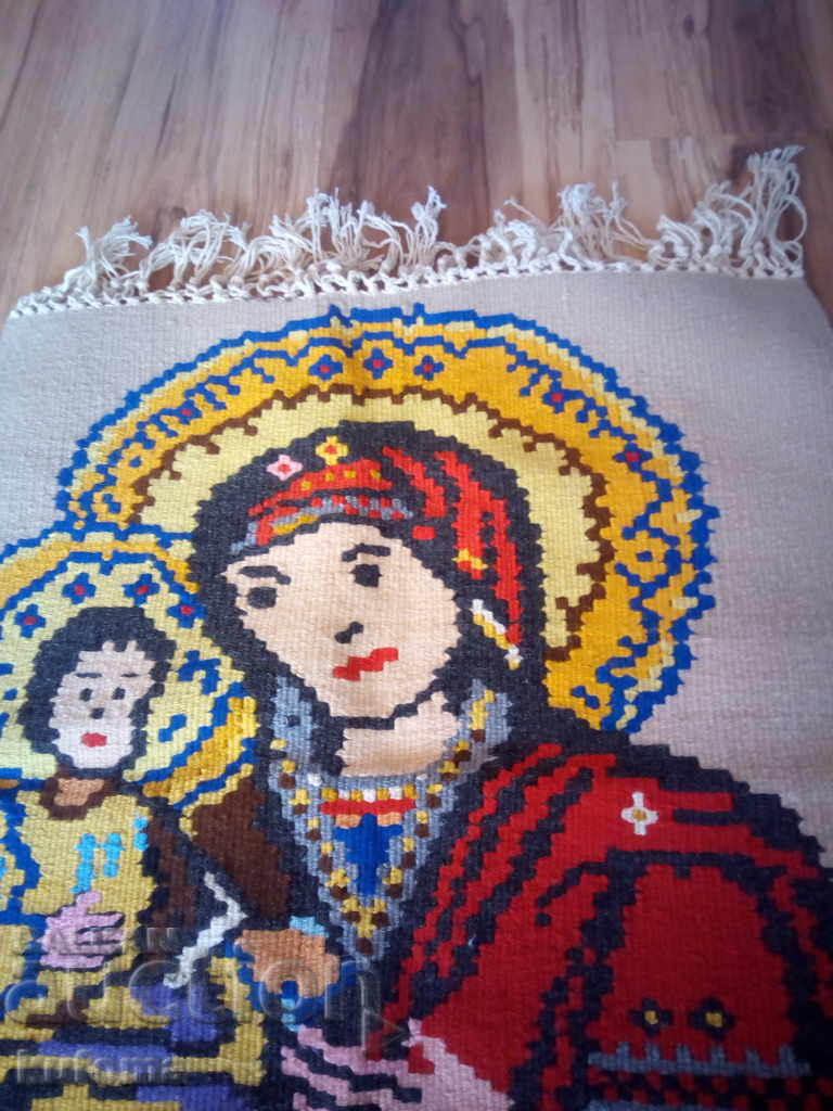 Auction An old hand-woven icon Auction An old hand-woven icon