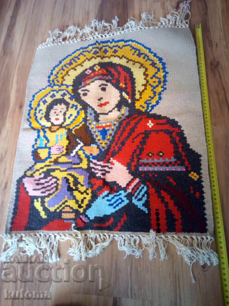 An old hand-woven icon
