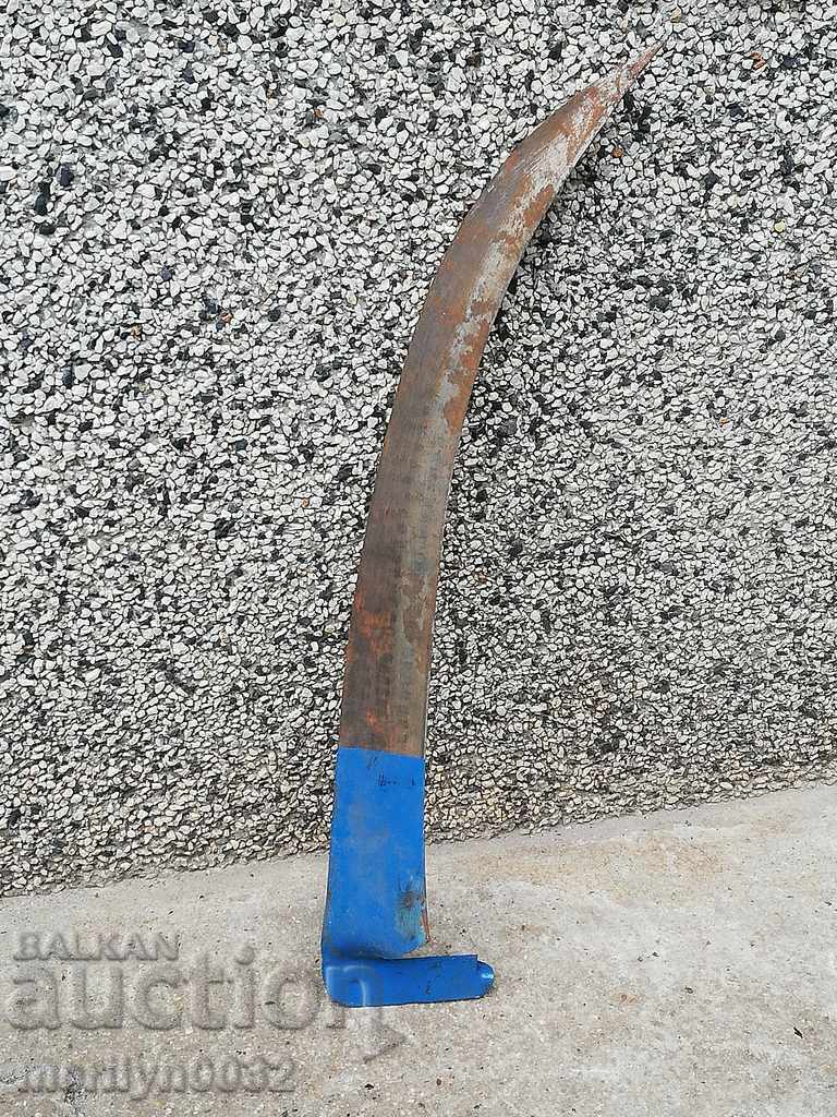 Old forged mowing hair, wrought iron USSR NOT USED - 7