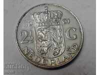 Silver coin 2.5 gulden 1961 Netherlands