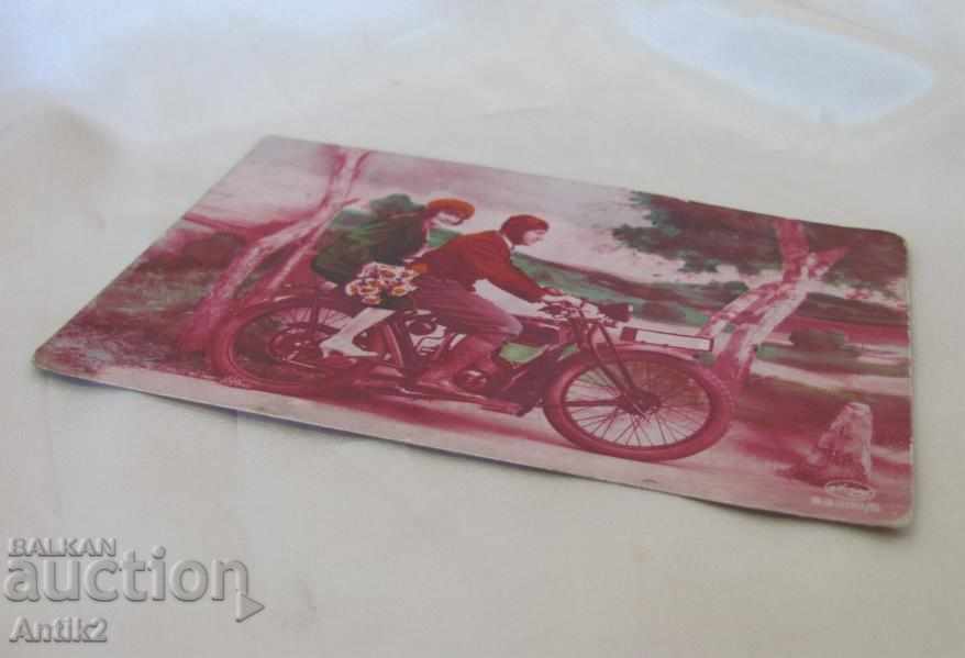 1929 year old postcard - Motorcycle with price 50.00 BGN | € 25.56 1929 year old postcard - Motorcycle with price 50.00 BGN | € 25.56