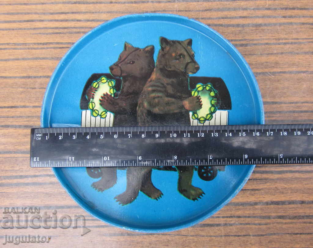 стара руска соц ламаринена музикална играчка дейре - 7 стара руска соц ламаринена музикална играчка дейре - 7