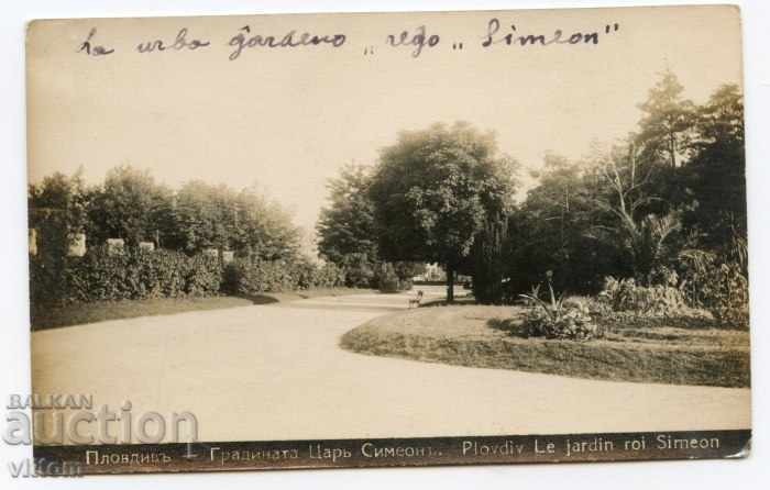 Plovdiv rare garden card Tsar Simeon