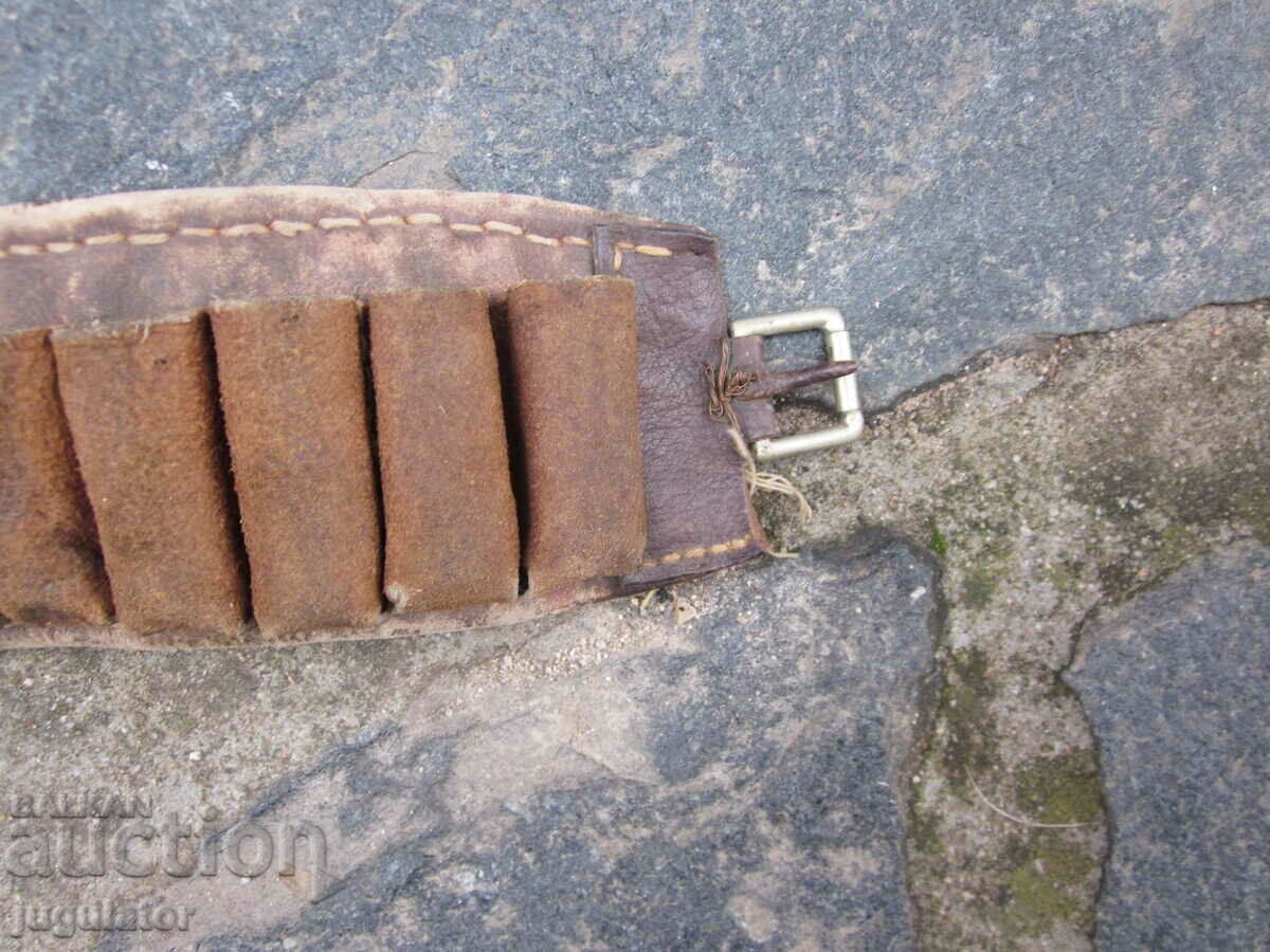 old hunting hunting patrondash leather and tarpaulin belt - 6 old hunting hunting patrondash leather and tarpaulin belt - 6