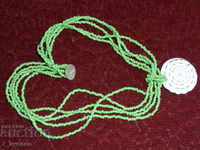 COLOR πράσινο, 5 σειρές-40cm, λευκό κρεμαστό 4cm