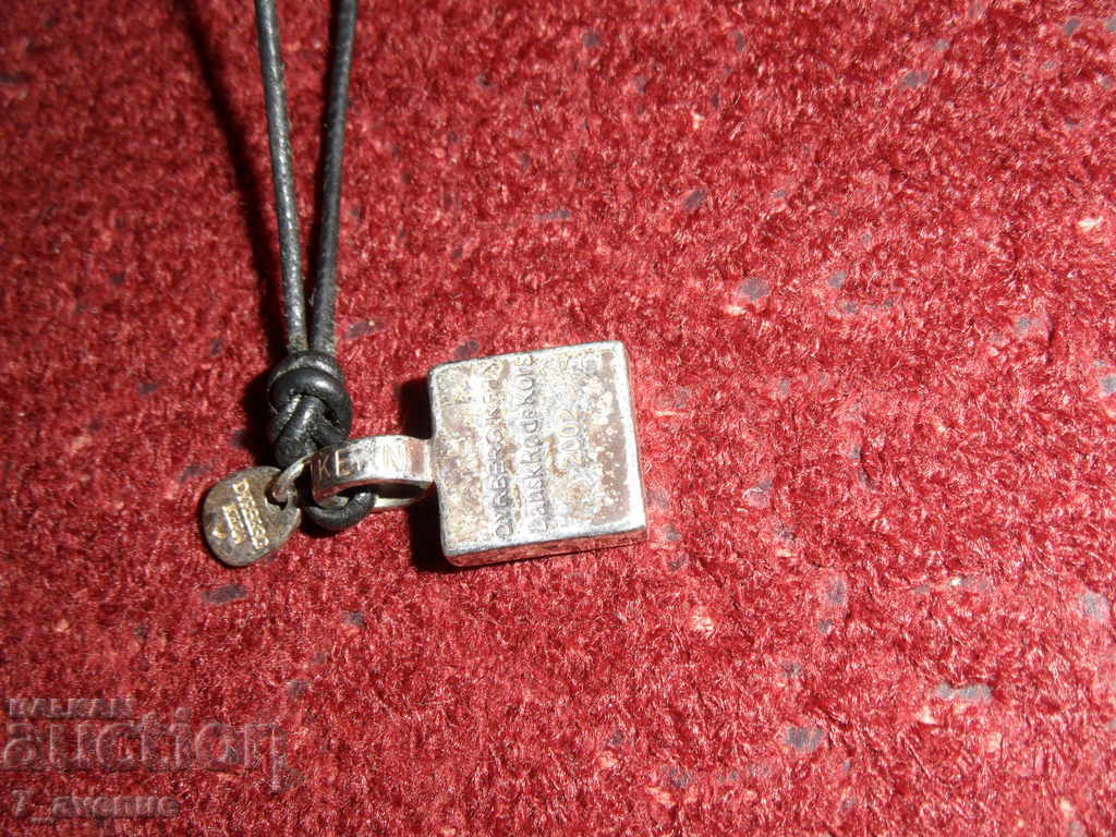 Licitație GÂNCĂ cu pandantiv cu cruce 1,5 / 1,5 / 0,3 cm, cu inscripție