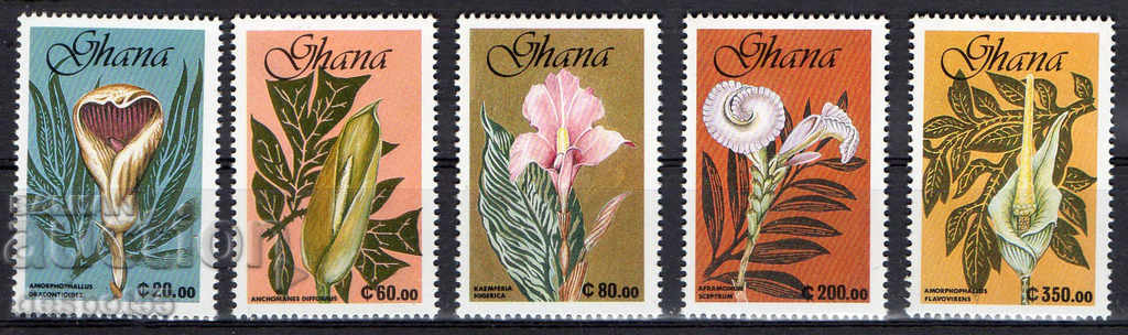 1991. Γκάνα. Λουλούδια.