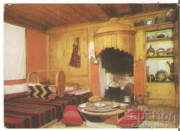 Postcard Bulgaria Klisura Pavurdjieva House - Corner *