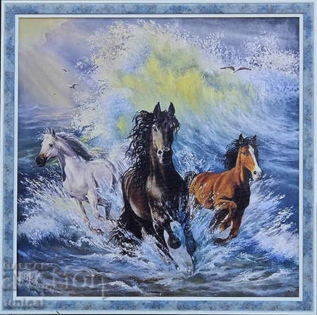 "Стихии", коне, картина