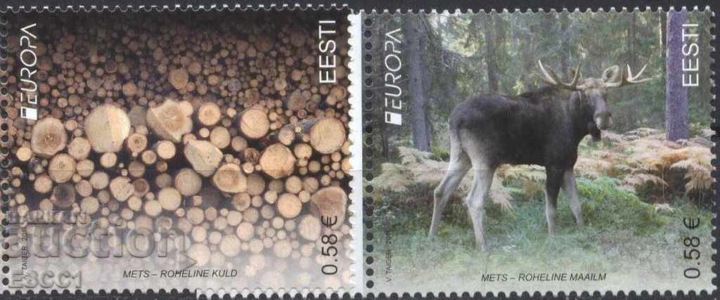 Чисти марки Европа СЕПТ  2011 Естония