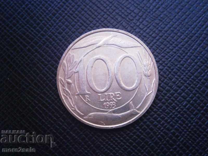 100 ЛИРИ 1993 ИТАЛИЯ - МОНЕТА