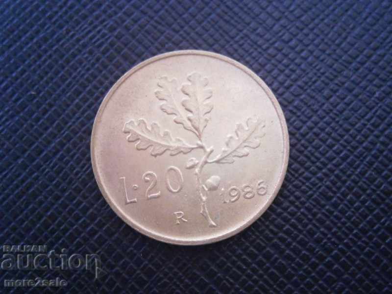 20 LEI 1986 ITALY - THE COIN