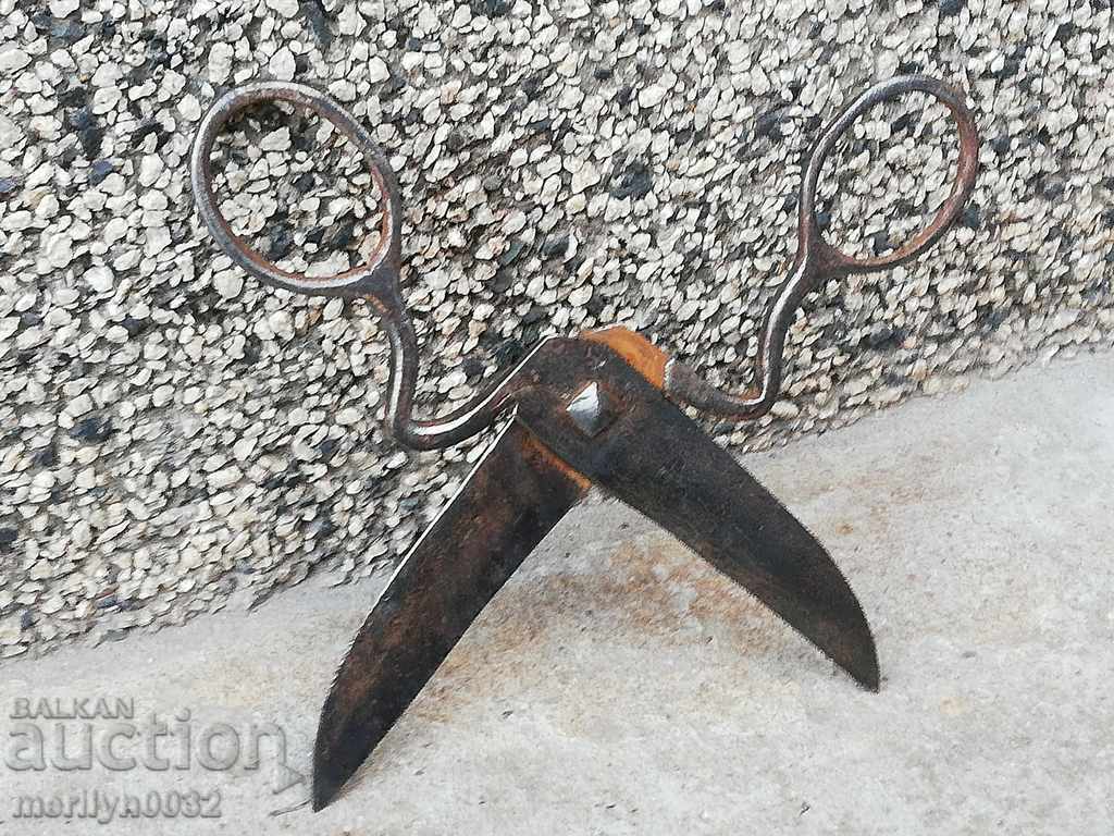 Renaissance forged scissors, wrought iron with price 44.00 BGN | € 22.50 Renaissance forged scissors, wrought iron with price 44.00 BGN | € 22.50