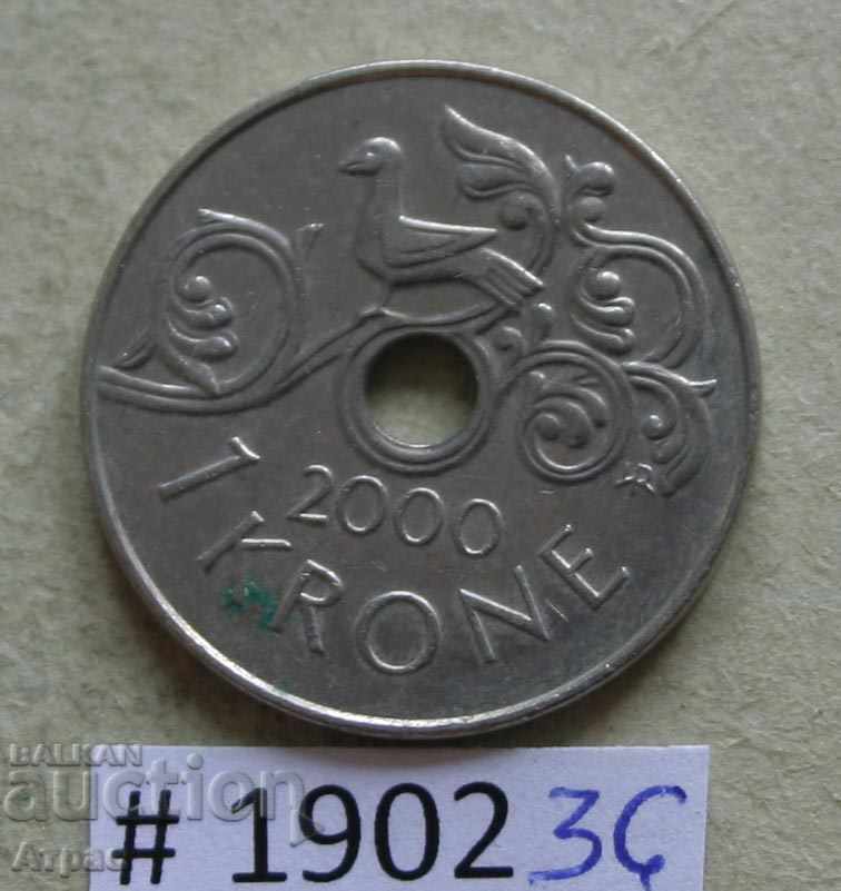 1 krona 2000 Norway
