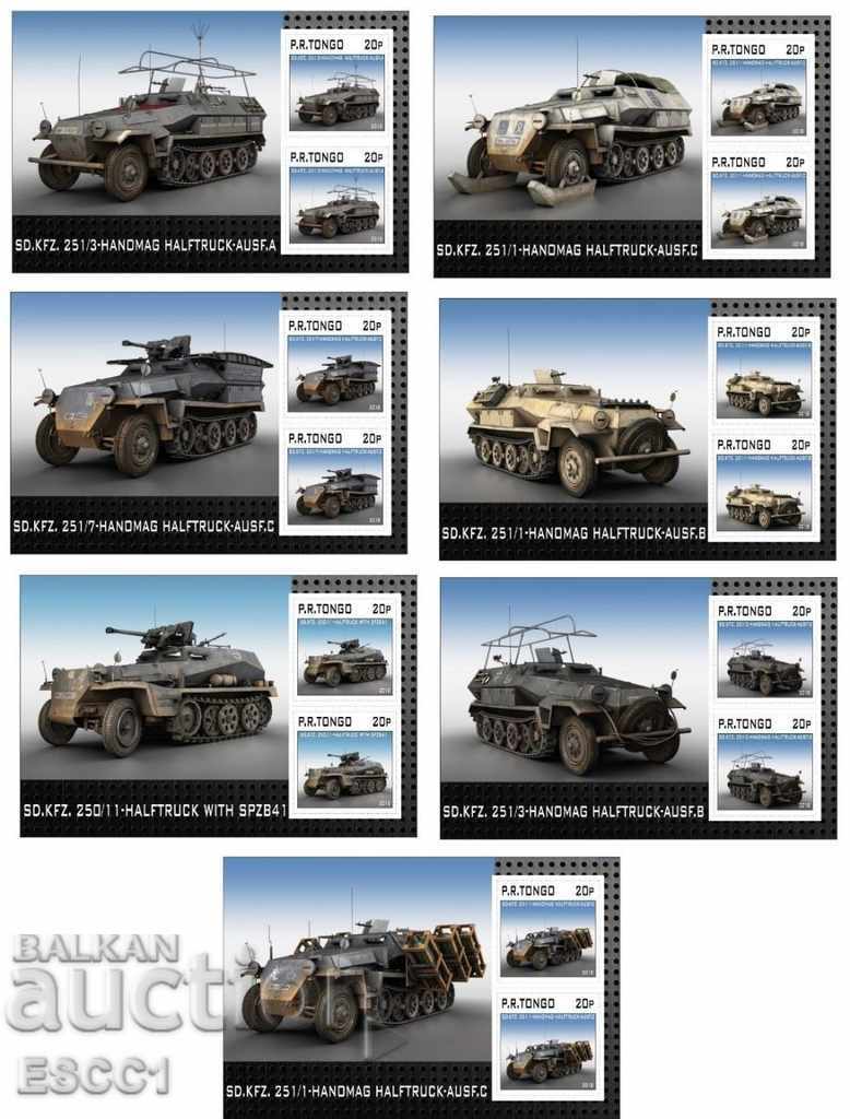 Pure blocks Tanks of the Second World War 2018 Tongo with price 54.00 BGN | € 27.61