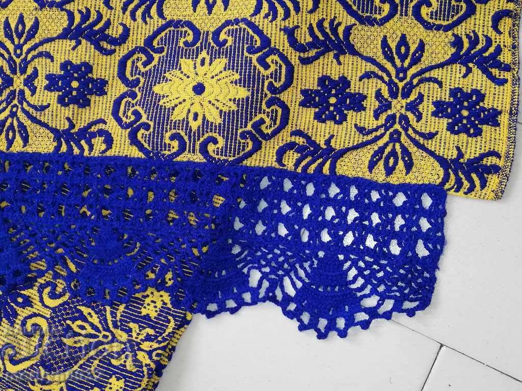 Παράδοση Παλιά μπλε κουβέρτα κάλυμμα πολύχρωμο χαλί Παράδοση Παλιά μπλε κουβέρτα κάλυμμα πολύχρωμο χαλί