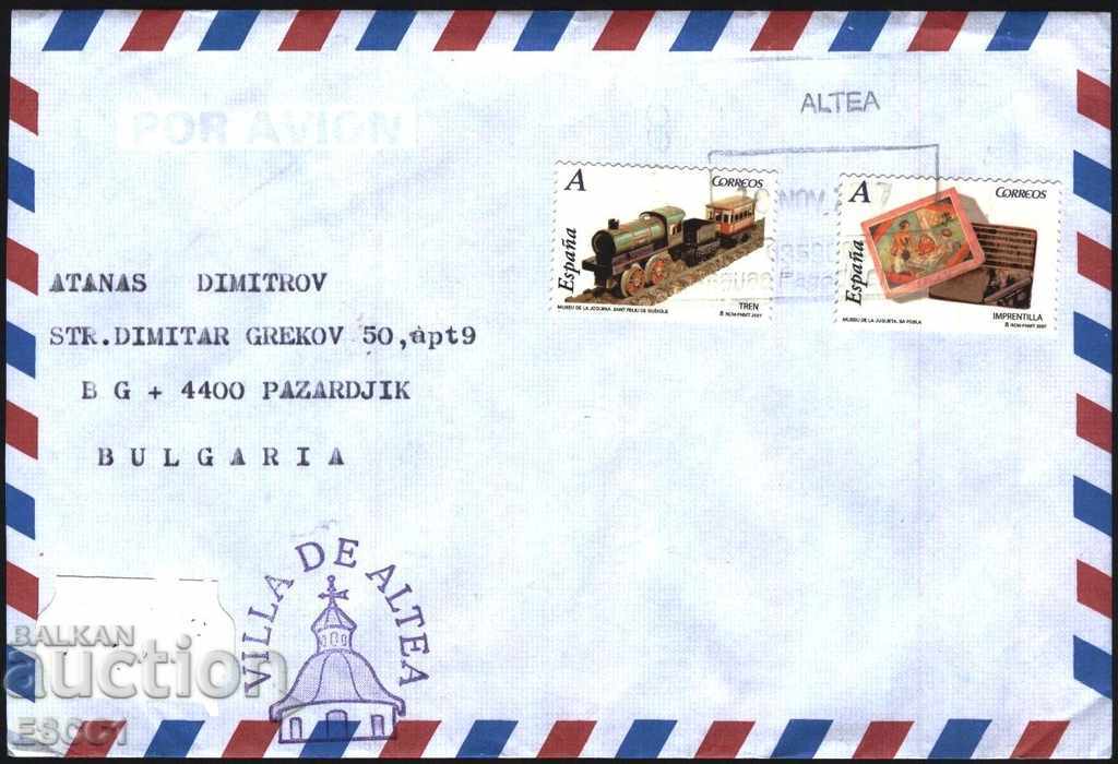 Trailed envelope with Toys 2007 from Spain