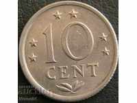 10 cenți 1971, Antilele Olandeze