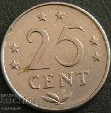25 cents 1975, Dutch Antilles