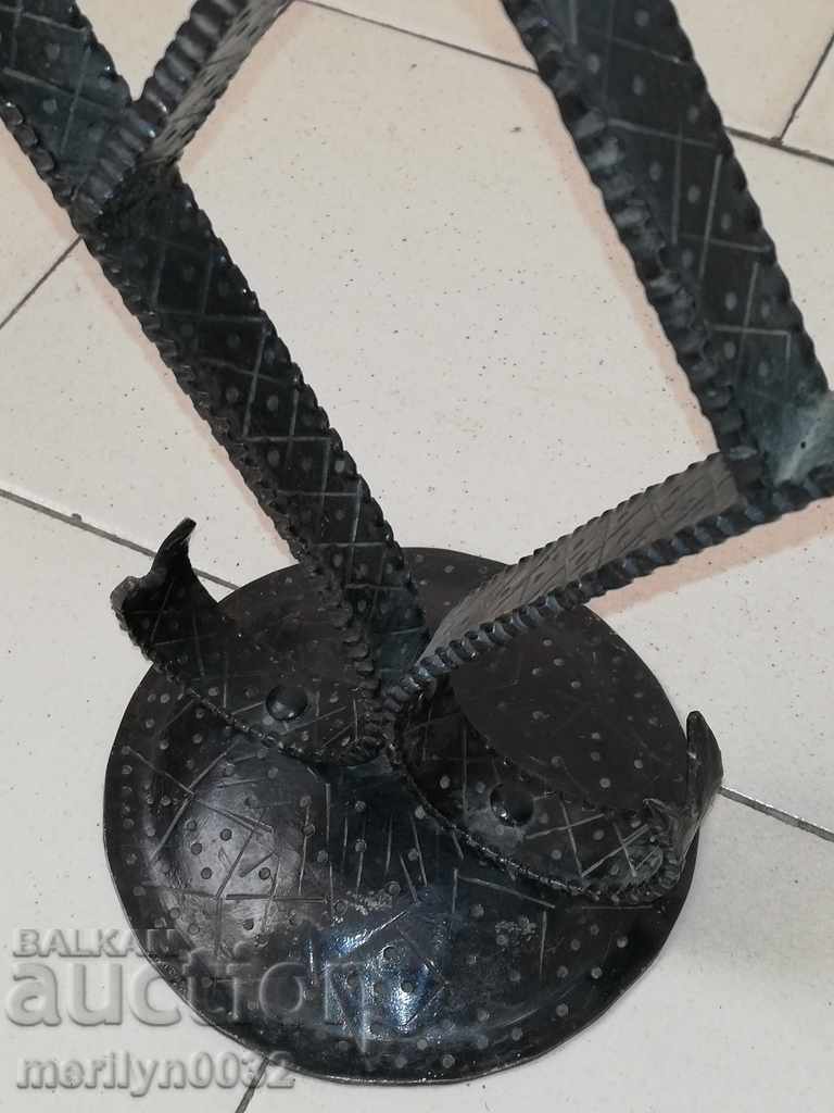 An old forged candlestick from a period period candle - 7 An old forged candlestick from a period period candle - 7