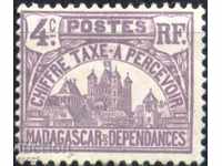 Чиста марка БЕЗ ЛЕПИЛО Архитектура 1908 / 1924 от Мадагаскар