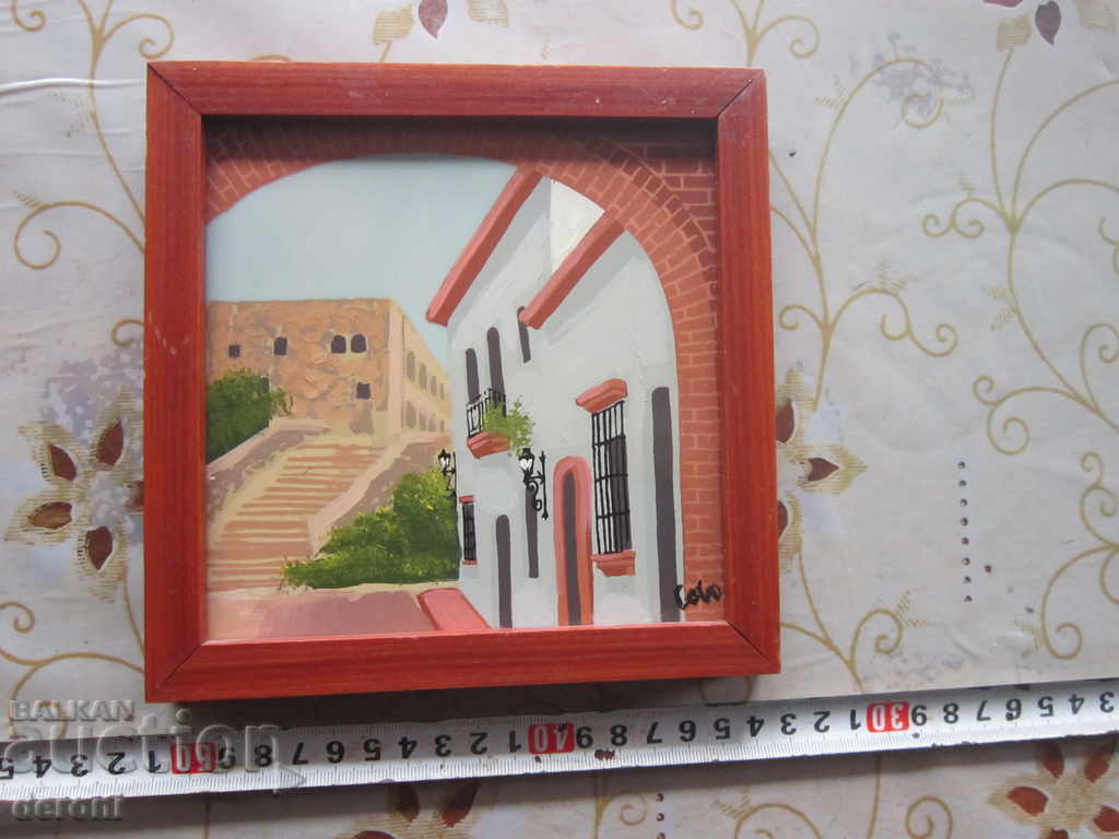 Pictură artificială din ceramică Art Deco Santo Domingo cu preț 180.00 BGN | € 92.03 Pictură artificială din ceramică Art Deco Santo Domingo cu preț 180.00 BGN | € 92.03