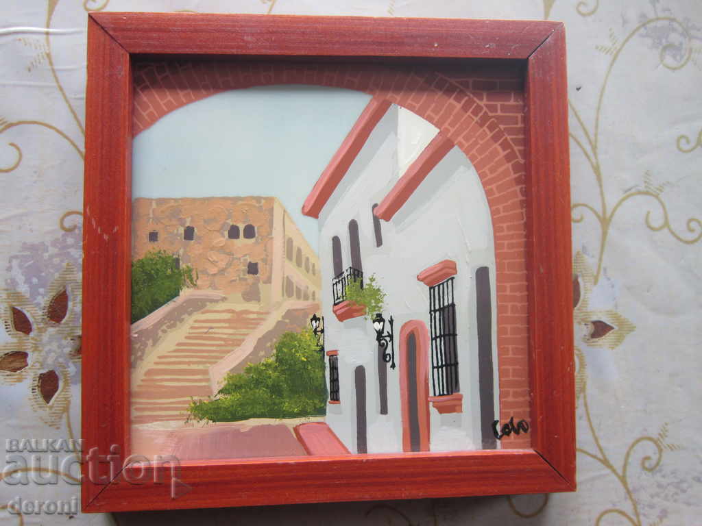 Licitație Pictură artificială din ceramică Art Deco Santo Domingo Licitație Pictură artificială din ceramică Art Deco Santo Domingo