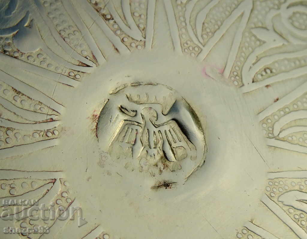 Старинен бронзов мангал,маркировка Орел с корона. - 7