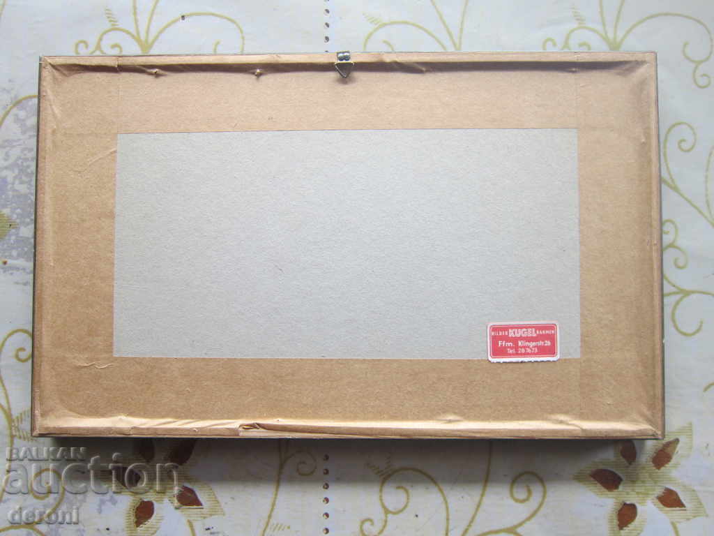 Pictură veche veche pe mătase țesută - 6