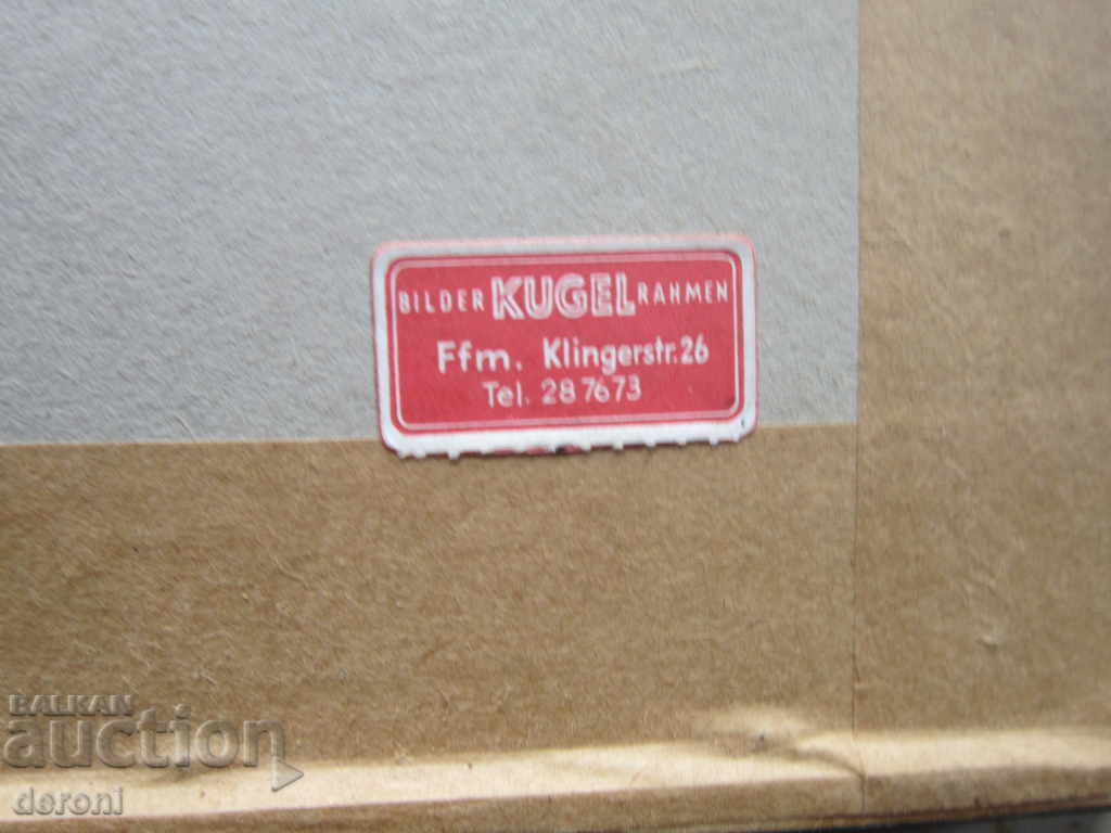 Pictură veche veche pe mătase țesută - 7