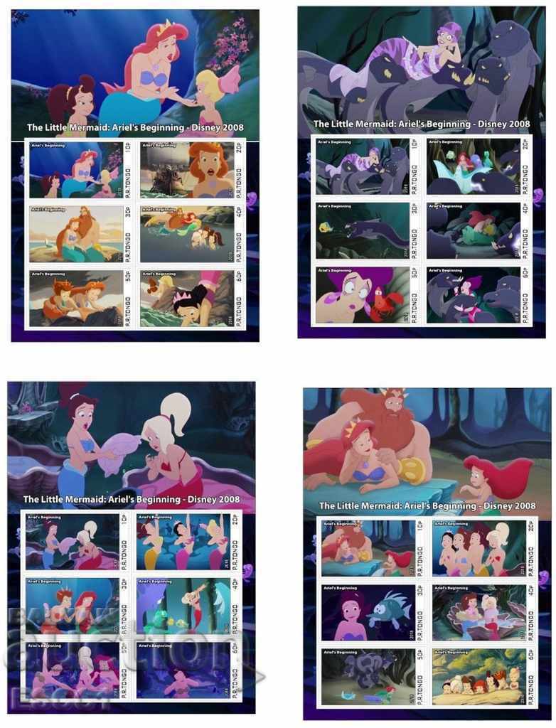 Clear Blocks Disney The Little Mermaid Ariel Home 2018 Tongo