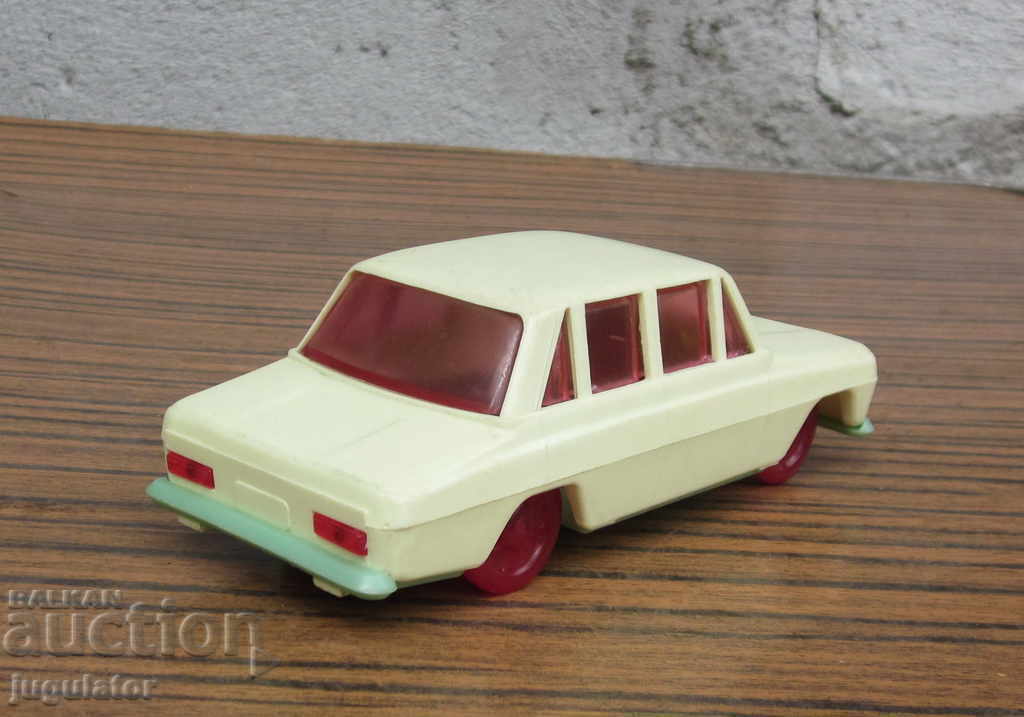 Delivery of Old Bulgarian socialistic toy car model of Lada Zhiguli Delivery of Old Bulgarian socialistic toy car model of Lada Zhiguli