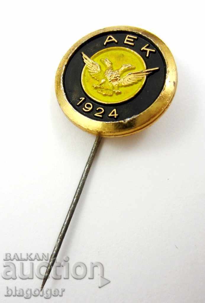 Auction OLD FOOTBALL BADGE-AEK ATHENS Auction OLD FOOTBALL BADGE-AEK ATHENS