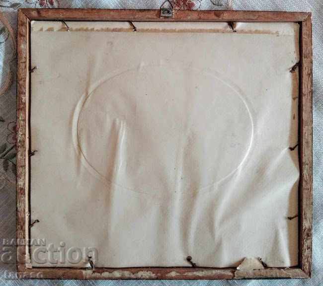 Auction  Old photo in a frame with glass