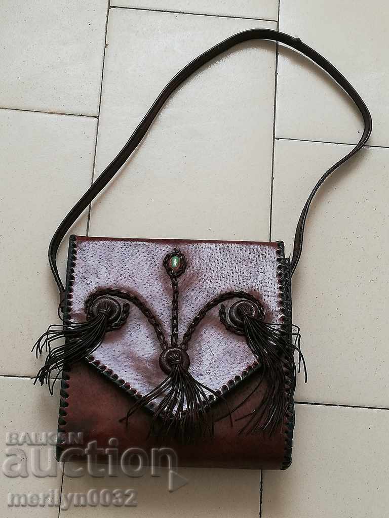 Old leather bag, wallet, suitcase early 70s Old leather bag, wallet, suitcase early 70s