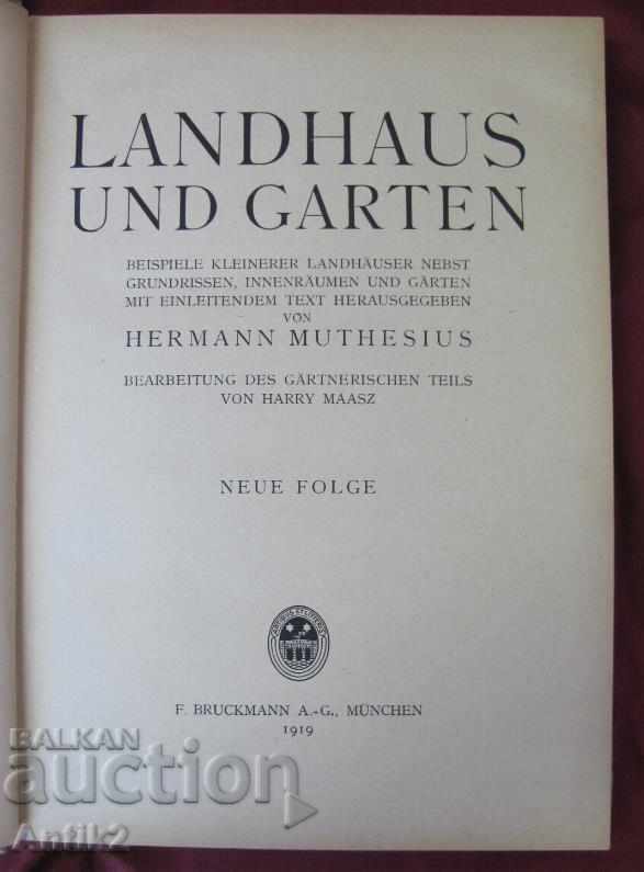 Auction 1919g. Book LANDHAUS UND GARTEN Germany Auction 1919g. Book LANDHAUS UND GARTEN Germany