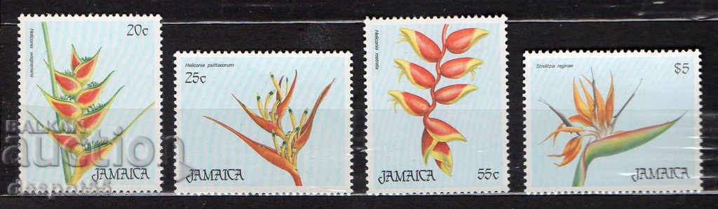 1986. Ямайка. Цветя.