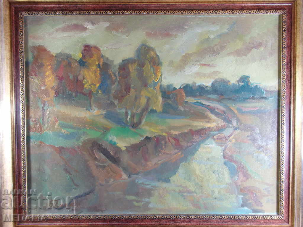 Prof. Boris Dankov-Landscape from Trunsko-oil paints-signed with price 3000.00 BGN | € 1533.88 Prof. Boris Dankov-Landscape from Trunsko-oil paints-signed with price 3000.00 BGN | € 1533.88