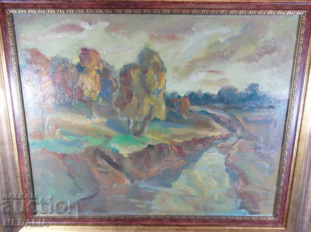 Auction Prof. Boris Dankov-Landscape from Trunsko-oil paints-signed Auction Prof. Boris Dankov-Landscape from Trunsko-oil paints-signed