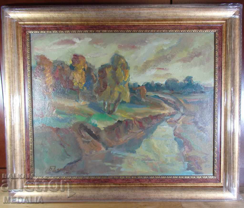 Prof. Boris Dankov-Landscape from Trunsko-oil paints-signed