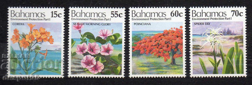 1993. Μπαχάμες. Προστασία του περιβάλλοντος - άγρια λουλούδια.